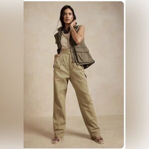 Banana Republic Women’s 12L Heritage Explorer Belted Pants In Utilitarian Khaki